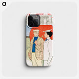 Vintage calendar print by Edward Penfield - エドワード ペンフィールド Phone Case.