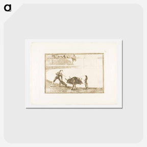 アートポストカード-Pedro Romero killing the halted bull - フランシスコ デ ゴヤ Postcard.