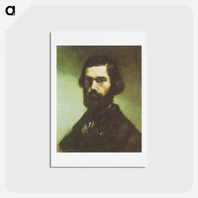 アートポストカード-Portrait of Jules Valles - ギュスターヴ クールベ Postcard.