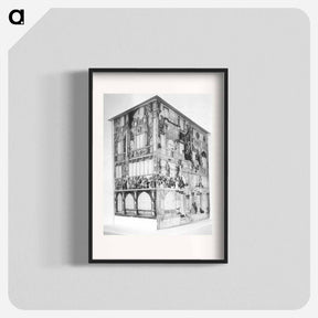 アートポスター-Model of the dance house in Basel - ハンス ホルバイン Poster.