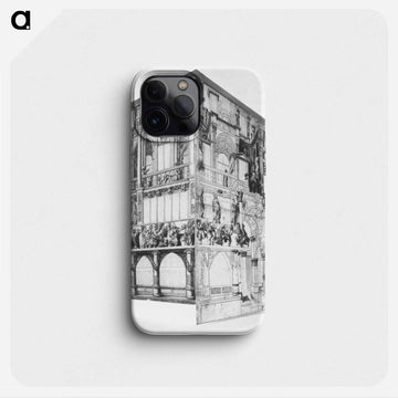 Model of the dance house in Basel - ハンス ホルバイン Phone Case.