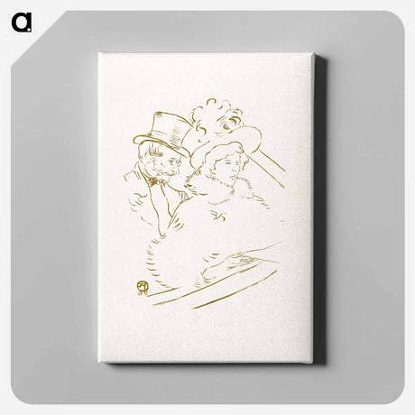 アートパネル-At the Concert - アンリ ド トゥールーズ ロートレック Canvas.