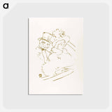 アートポストカード-At the Concert - アンリ ド トゥールーズ ロートレック Postcard.