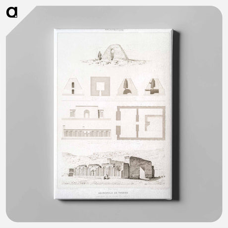 アートパネル-Theban Necropolis: Tombs of Valley of El Assacif
 - エジプト美術史 Canvas.