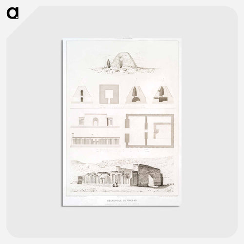 Theban Necropolis: Tombs of Valley of El Assacif
 - エジプト美術史 Postcard.