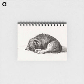 アートメモ帳-Rolled up lying sleeping cat - ジャン ベルナール Memo.
