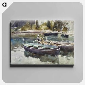 アートパネル-Small Boats - ジョン シンガー サージェント Canvas.