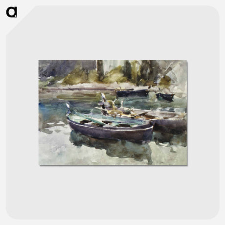 アートポストカード-Small Boats - ジョン シンガー サージェント Postcard.
