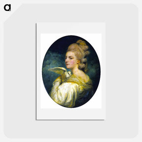 アートポストカード-Mrs. Mary Nesbitt - ジョシュア レノルズ Postcard.