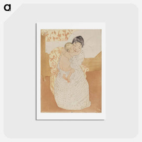 アートポストカード-Maternal Caress - メアリー カサット Postcard.