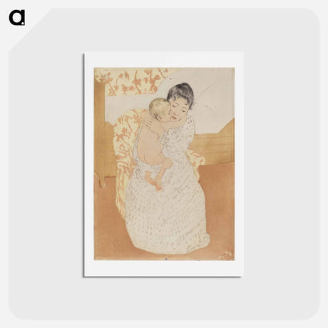 アートポストカード-Maternal Caress - メアリー カサット Postcard.