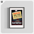 アートポスター-Warning--Snail Fever (Schistosomiasis) in this Area
 - 国立医学図書館 Poster.