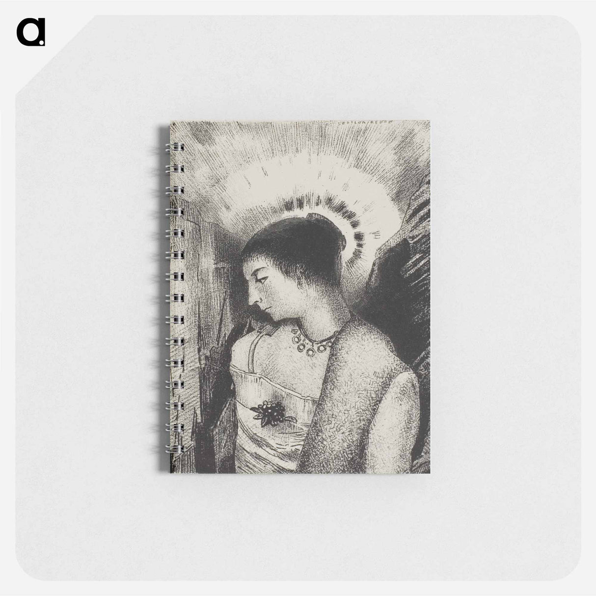 Here is the Good Goddess, the Idaean Mother of the Mountains - オディロン ルドン Memo.
