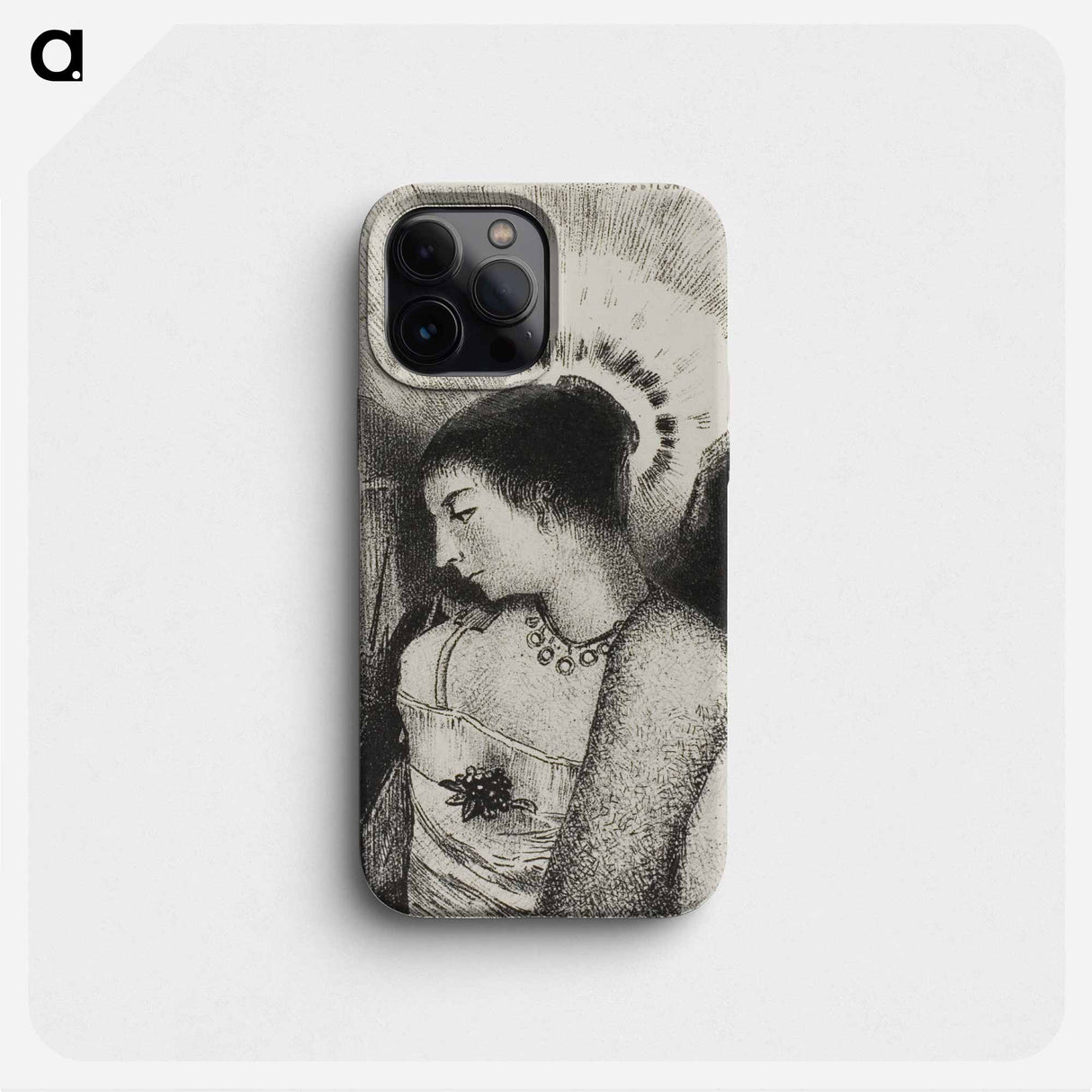 Here is the Good Goddess, the Idaean Mother of the Mountains - オディロン ルドン Phone Case.