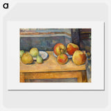 Still Life with Apples and Pears - ポール セザンヌ Poster.