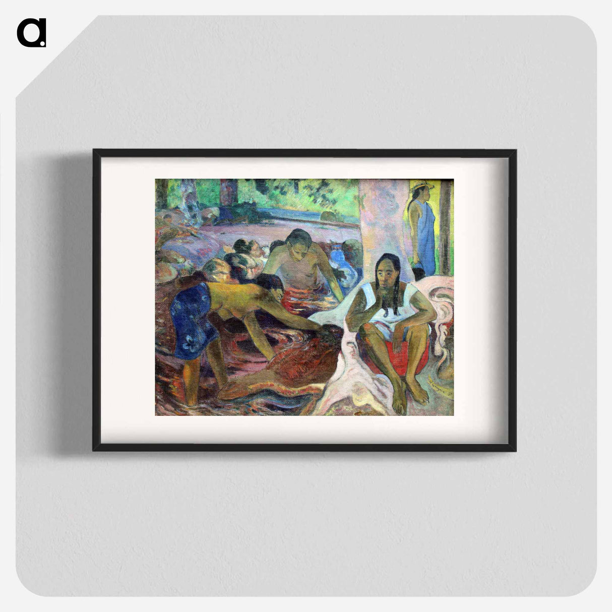 Tahitian Fisherwomen - ポール ゴーギャン Poster.