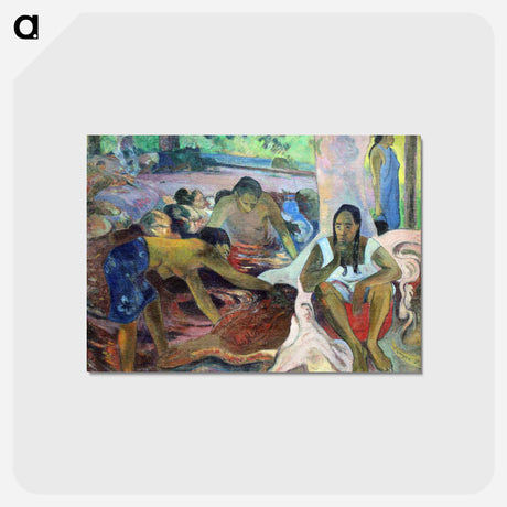 アートポストカード-Tahitian Fisherwomen - ポール ゴーギャン Postcard.