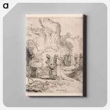 Christ Carried to the Tomb - Rembrandt van Rijn Canvas.
