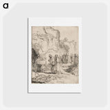 アートポストカード-Christ Carried to the Tomb - レンブラント ファン レイン Postcard.