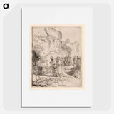 Christ Carried to the Tomb - Rembrandt van Rijn Poster.