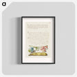 アートポスター-Opium Poppy, Bladder Campion, and Broad Bean from Mira Calligraphiae Monumenta
 - 書道のお手本 Poster.
