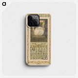 Calendar background with two hearts - Theo van Hoytema Phone Case.