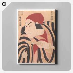 アートパネル-Nakamura Nakazo II as Prince Koretaka Disguised in the Play Ōshukubai Koi no Hatsune - 東洲斎 写楽 Canvas.
