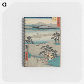 アートメモ帳-Ferry on the Tenryū River, Mitsuke
 - 歌川 広重 Memo.