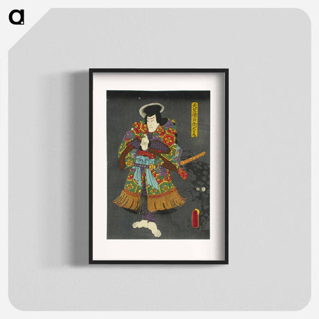 アートポスター-Actor Ichikawa Ichizo as Irifune Soga in Nihon no Torikachi
 - 歌川 国貞 Poster.