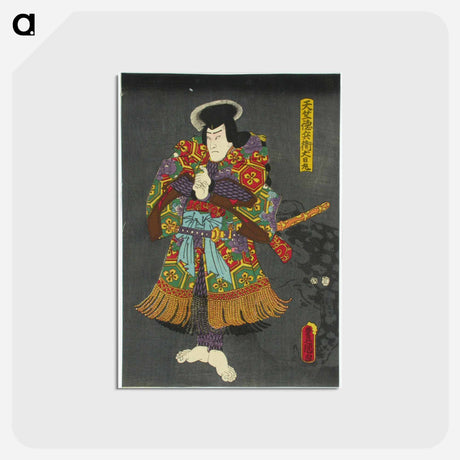 アートポストカード-Actor Ichikawa Ichizo as Irifune Soga in Nihon no Torikachi
 - 歌川 国貞 Postcard.