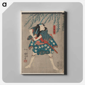アートパネル-Dōguya jinza hōkaibō bōkon shimobe gunsuke - 歌川 国芳 Canvas.