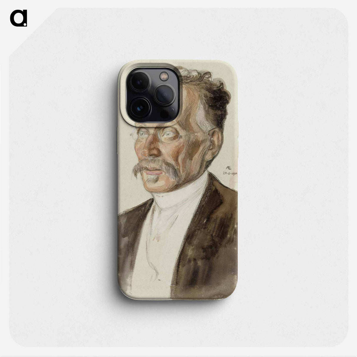 Portrait of professor j.w. runeberg - アルバート エーデルフェルト Phone Case.