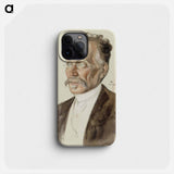 Portrait of professor j.w. runeberg - アルバート エーデルフェルト Phone Case.
