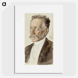 Portrait of professor j.w. runeberg - アルバート エーデルフェルト Poster.