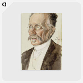 アートポストカード-Portrait of professor j.w. runeberg - アルバート エーデルフェルト Postcard.