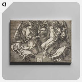 アートパネル-Sudarium Displayed by Two Angels - アルブレヒト デューラー Canvas.
