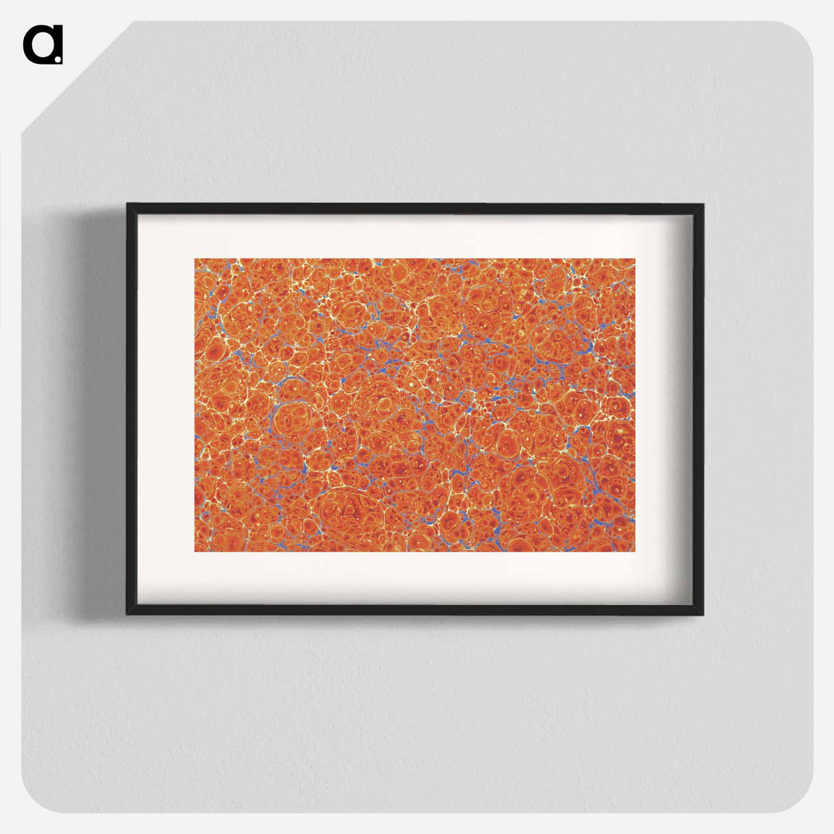 アートポスター-Abstract Orange Pattern
 - 大英図書館 Poster.