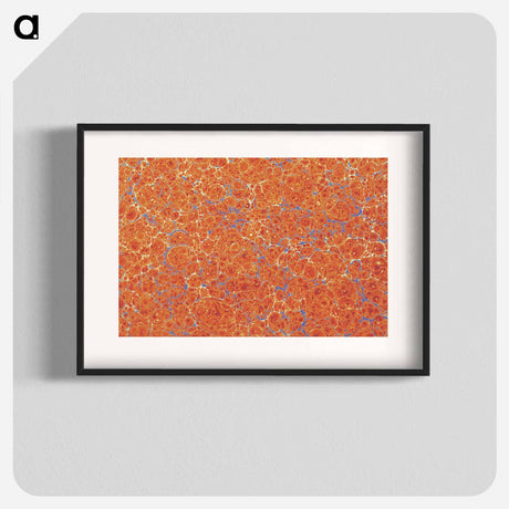 アートポスター-Abstract Orange Pattern
 - 大英図書館 Poster.