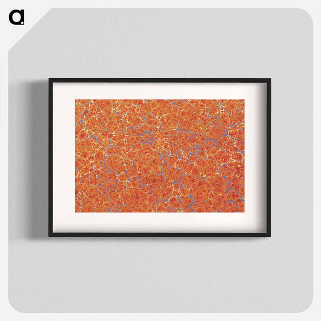 アートポスター-Abstract Orange Pattern
 - 大英図書館 Poster.