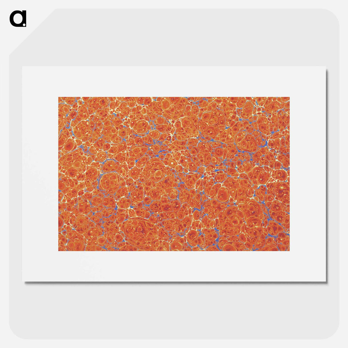 アートポスター-Abstract Orange Pattern
 - 大英図書館 Poster.