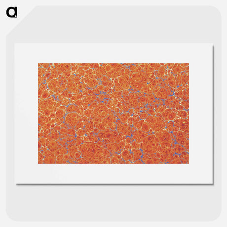 アートポスター-Abstract Orange Pattern
 - 大英図書館 Poster.