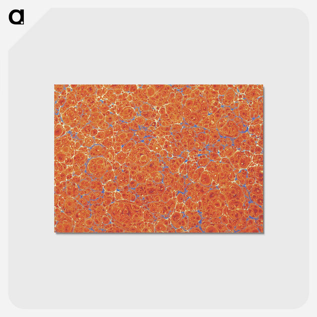 アートポストカード-Abstract Orange Pattern
 - 大英図書館 Postcard.