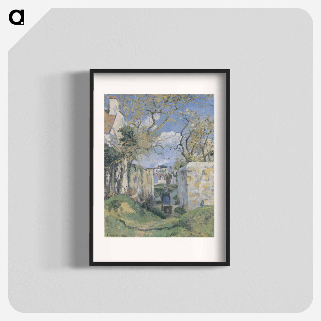 Landscape from Pontoise - Camille Pissarro Poster.