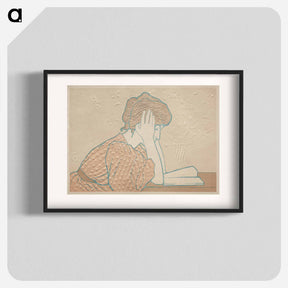 アートポスター-Young Woman Reading
 - クリーブランド美術館 Poster.