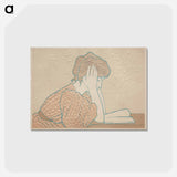 アートポストカード-Young Woman Reading
 - クリーブランド美術館 Postcard.
