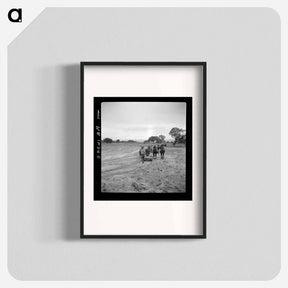 アートポスター-Leveling the land for irrigation on the Bosque Farms project - ドロテア ラング Poster.