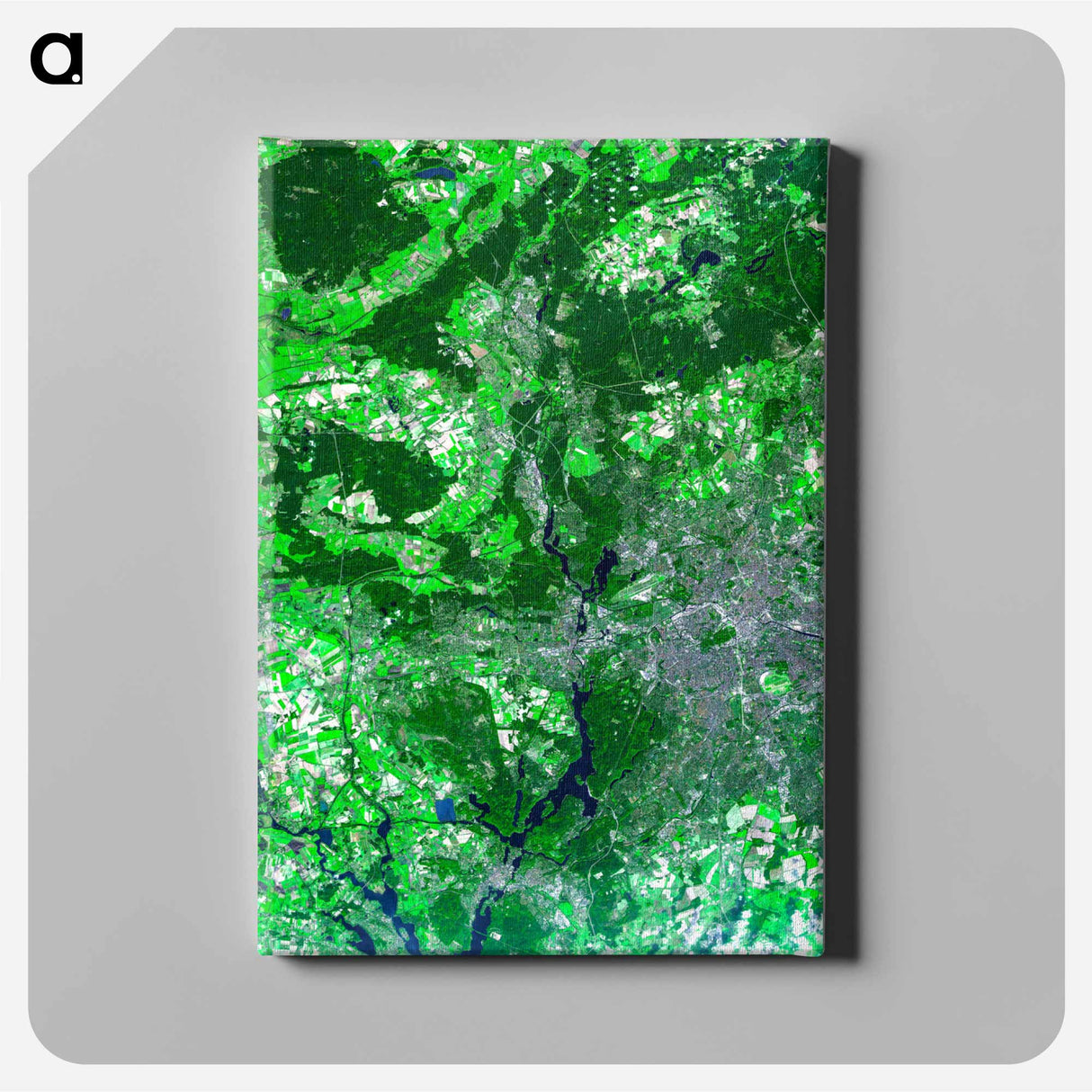 アートパネル-Aerial View of Berlin
 - 上空からの地球 Canvas.