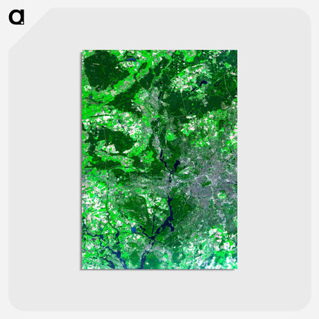 アートポストカード-Aerial View of Berlin
 - 上空からの地球 Postcard.