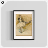 Dancer Stretching at the Bar - Edgar Degas Poster.