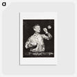 アートポストカード-Boy Blowing Soap Bubbles - エドゥアール マネ Postcard.